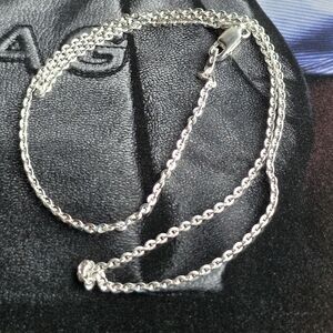 Elegant Sterling Silver Chain Necklace